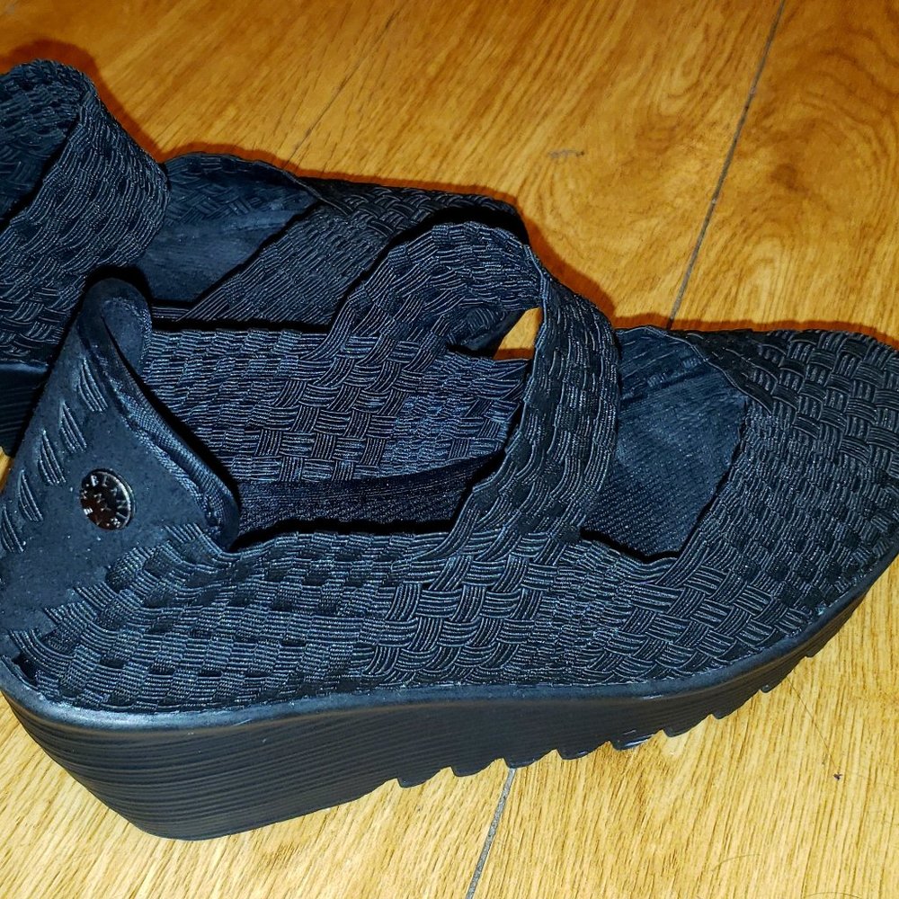 Bernie Mev Lulia Women's Mary Jane Wedge Pump